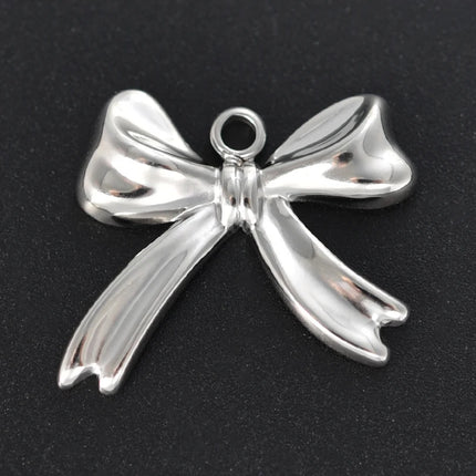 Breloque Metal Love Stainless Steel Flower Pendants For Jewelry Making Earrings Bracelets Headwear DIY Heart Charms Accessories