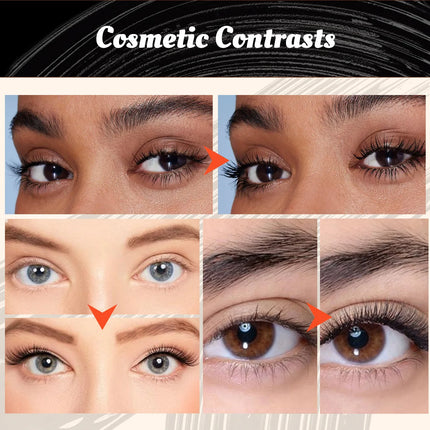 2025 High Heels Mascara 3D Waterproof Non-smudging Thick Curl Natural Slender Cross-border Makeup