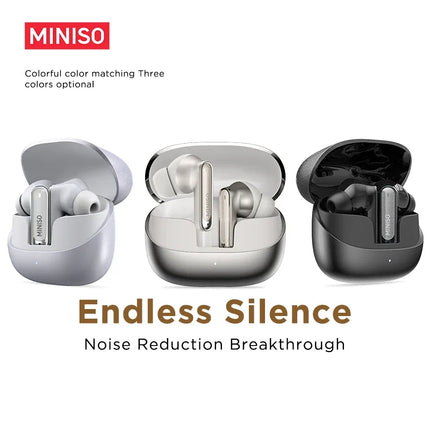 MINISO MS106 Bluetooth Earphone TWS Wireless Headphones Long Battery Life Sports Earphones Noise Reduction Comfortable Earbud