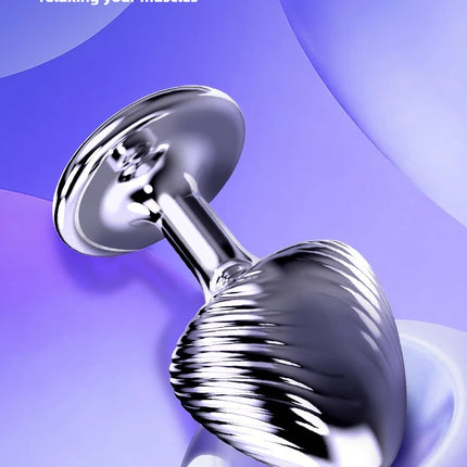 1PCS Mushroom Shaped Metal Anal Plug Anal Massage Dilator Prostatic Anal Stimulation Adult Couples Masturbation Toys
