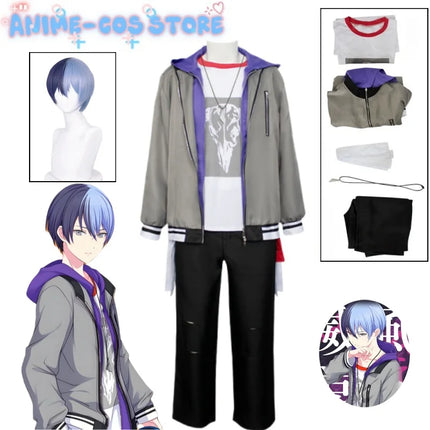 Anime game Mikuu Aoyagi Toya Cosplay Costume Project Sekai Role playing holiday Halloween party Anime Women men Game cos suits