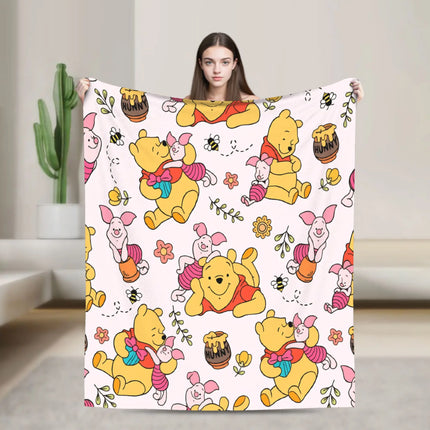 W-Winnies the P-Pooh Blanket Quality Comfortable  Throw Blanket Spring Travel Car Sofa Home Novelty Bedspread