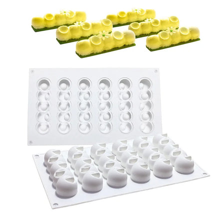 DIY Caterpillar Silicone Baking Mold String Balls Chocolate Candy Biscuit Cake Jelly Ice Mould Cute Gifts Soap Candle Making Set