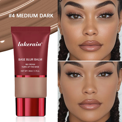 Foundation and Puff  Makeup Base Waterproof Long Lasting Control Oil Matte Bronze Facial Liquid Foundation Cosmetics Makeup