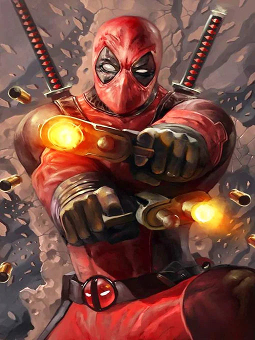 Superhero Deadpool Themed Custom Boys Birthday Outdoor Party Decoration Banner With Portrait Photography Studio Props Background