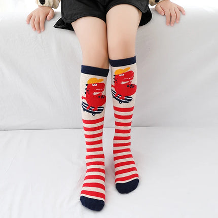 Children warmer ankle short lovely socks Cartoon Cute Kids Girl Knee High Socks infant cotton Baby Animal Over Knee Socks girls