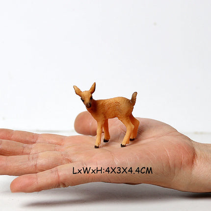 Simulation Woodland Animal Deer ,Moose,Elk,Reindeer,Alpaca,Kudu Model Figurines Cake Toppers Collection Figure Christmas Gift