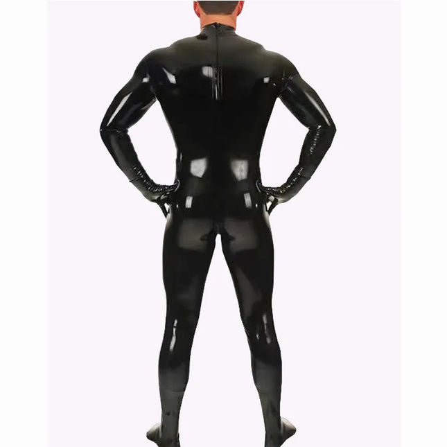 Sexy Men's Wetlook Catsuit Bodysuit Faux Leather PVC Zentai Tights Cosplay Costume Clubwear Skin Suit Sexy Lingerie