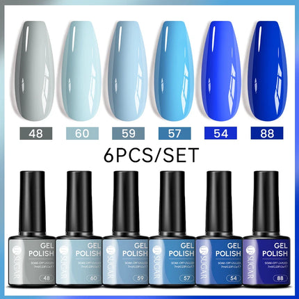 UR SUGAR 7ml All Season Gel Nail Polish Set Nude Pink Red Glitter Semi Permanent UV Gel Kits All For Manicure Soak Off Vernis