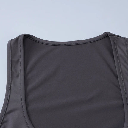 Hugcitar 2025 Summer Solid Straps Sexy Slim Crop Tank Top Women Casual Y2K Clothes Streetwear Party Sport Festival Wholesale