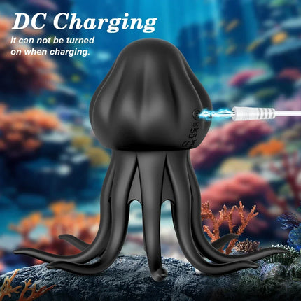Delayed Ejaculation Vibrate Jellyfish Penis Trainer Clit Nipple Massager Male Glans Vibrators Adult Masturbation Sex Toys 18+