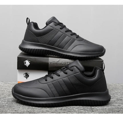 Chef shoes four season soft-sole anti-slip oil-proof waterproof portable kitchen work shoes fashion plus size casual men's shoes