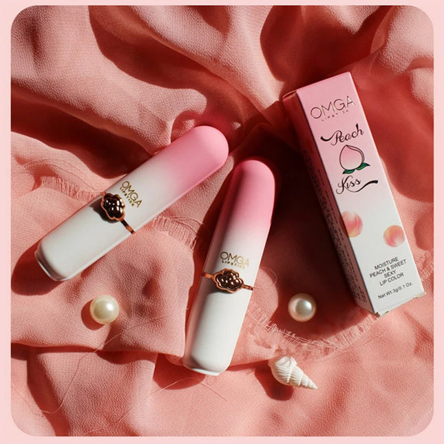 Peach Color Change Lipstick Non-Stick Cup Jelly Lipstick Moisturizing Color Change Lip Balm Warm Change Lip Balm