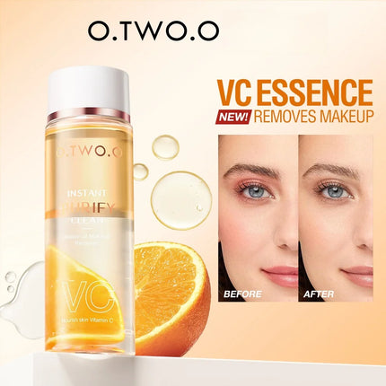 Dual Phase Makeup Remover With VC Essence For Sensitive Skin Instantly Dissolves Stubborn Makeup Without Irritation