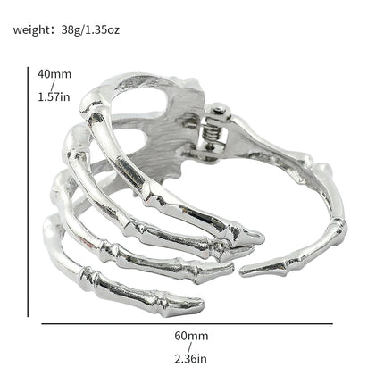Punk Hip Hop Skeleton Paw Bangle Creativity Personality Jewelry for Horror Cosplay Props Accessories Mischief Gifts for Friends