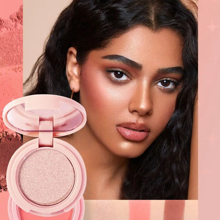 3-In-1 Face Bronzer Highlighter Makeup Palette Matte Pearlescent Blush Contouring Shadow Brighten Three-layer All-in-one Palette