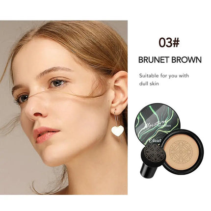 BB CC Cream  Face Foundation Concealer Cushion Mushroom Base Waterproof Brighten Makeup Brightening Tone Cosmetics Korea Make up