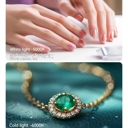 Three-color dimming, ring rabbit cage fill light selfie live broadcast photography light with Bluetooth selfie reverse charging