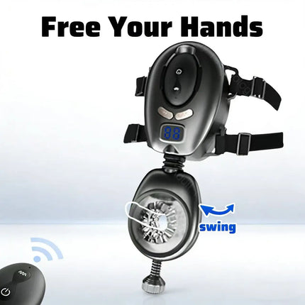 Sex Toys for Men Automatic Swing Male Masturbator with Wearable Belt Thrusting Masturbator Cup Remote Control Adult Supplies