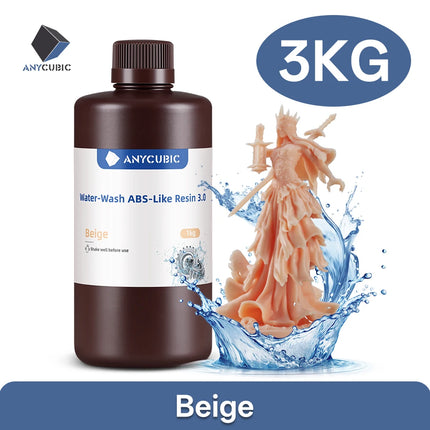 ANYCUBIC ABS-Like Resin 3.0 Water Washable For LCD 3D Printer High Accuracy Low Shrinkage Rate Photopolymer 3D Printing
