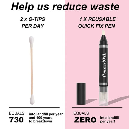 CmaaDu Makeup Remover Pen Gentle And Non-Irritating Fix Multi-Functional Make Up Corrector Pen For Eyes Lips Gently And Off Face