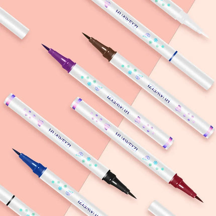 Colored Eyeliner Pencil Matte Waterproof Long Lasting Eyeliner Liquid Pen Quick-drying No Blooming Black White Eye Makeup Tools