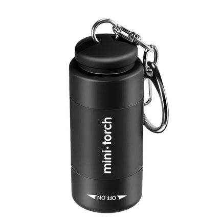 USB Rechargeable Camping Mini Flashlight Strong Light Pocket Keychain Flashlight Waterproof Outdoor Hiking LED Multifunctional