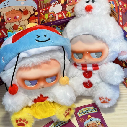 Monboo The Monster Paradise Series Plush Blind Box Vinyl Face Cute Action Figure Decoration Birthday Collectible Model Doll Gift