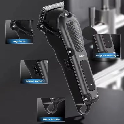 Kemei KM-1071 Electric Hair Clipper UBS Rechargeable Cordless Beard Trimmer Men Powerful Electric Hair Clippers Trimming Tool