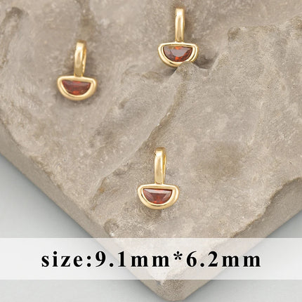 GUFEATHER,6pcs/lot,MH24,jewelry accessories,18k gold rhodium plated,copper,zircons,hand made,charms,diy pendants,jewelry making