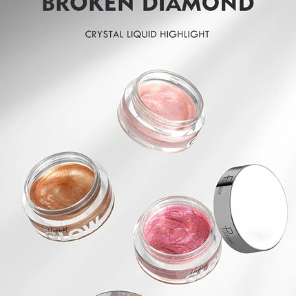 9 colors of liquid highlighter, waterproof  and not easy to fade, multi-functional, cheeks & eyes & face & lips & body