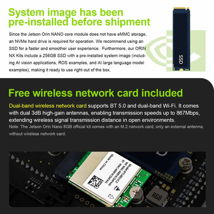 Official Jetson Orin NANO SUPER Development Board 8GB RAM 67 TOPS AI Large Model Developer Kit For Embedded And Edge Systems