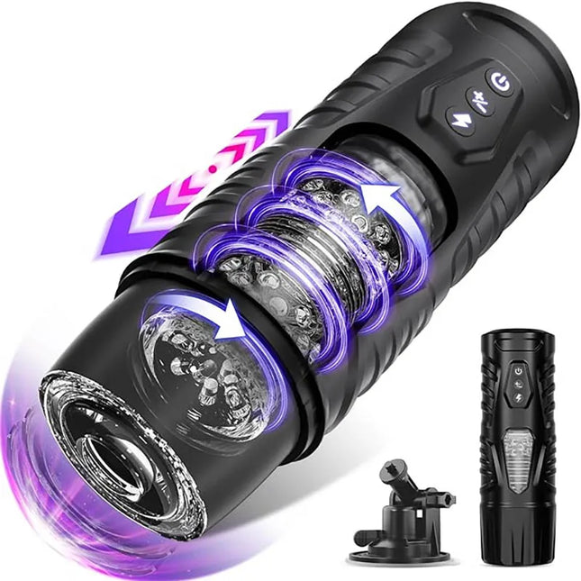 Male Masturbator Automatic Vibration Vagina Blowjob Machine Soft Pussy Penis Pump Masturbation Cup Sex Toys for Men Sex Machine