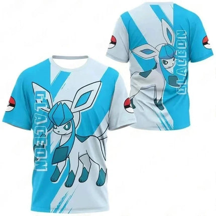 2026 New Bandai Japanese Anime Pokemon Pikachu Pokeball Print T-Shirt Men's Sports Children