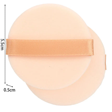 1-20pcs High-Density Flocked Cushion Powder Puff Soft Professional Round Rectangular Shape Foundation Sponge Puff Makeup Puffs