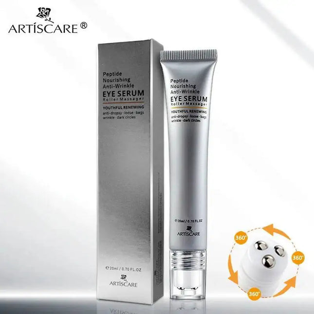 Eye Serum Roller Massager & Gold Eye Cream Eye Care 2pcs/set Dark Circles Fade Puffiness Moisturizing