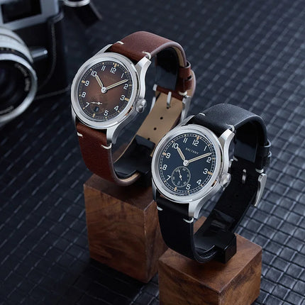 Baltany Retro WW2 Military Wristwatch S2081 Gradual BrownDial 100ATM ST1731 Movement  39MM Dirty Dozen Homage Field Watch Men