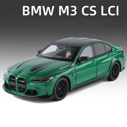 NEW 1:18 BMW M3 CS LCI G80 Mpower Supercar Alloy Car Diecast & Toy Vehicle Car Model Miniature Scale Model Car For Children Gift