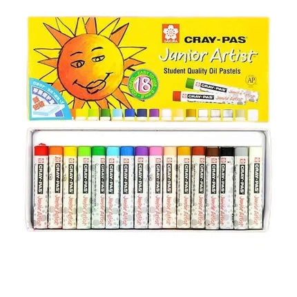 SAKURA Cray-Pas Artist Soft Oil Pastels for Kids Artists Oil Pastel Stick Painting Junior Children's Washable Drawing Crayons