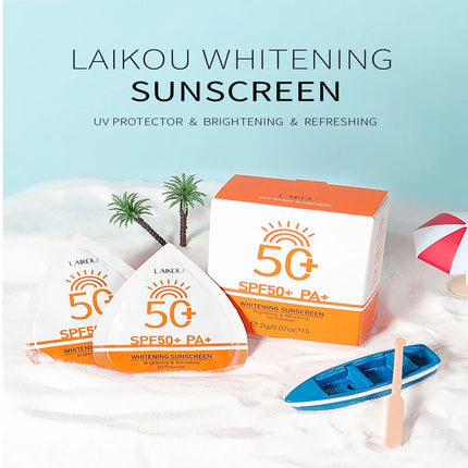 Sunscreen Travel Size Waterproof Sweatproof SPF50+ PA+ Facial Sunscreens For Face Beach Sun Screen Protector