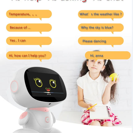 Children's Early Education AI Robot A3 Dialogue Multilingual Singing Dancing Toy GPT Large Model Interactive Educational Fun