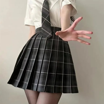 Summer Pure White Shirt JK Uniform Waist-Fitted Slims Smooths Your Silhouette Women's Japanese Preppy Styles Short Sleeves White