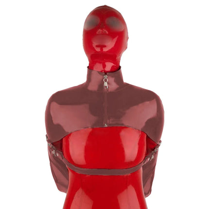 Unisex Faux Leather Halloween Cosplay Costume, Sexy Tops, Front Zippers, Unisex, Exotic, PVC, Clubwear, Women, Men, 7XL