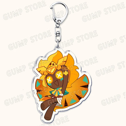 Cute Game Cookies Keychains for Accessories Shadow Milk Pure Vanilla Pomegranate Mystic Flour Burning Spice Keyrings Gamer Gifts