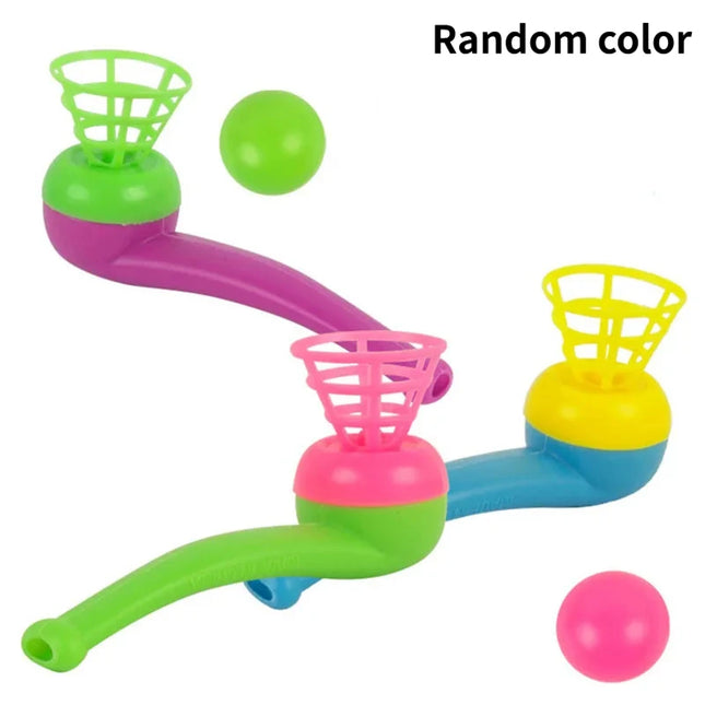 3pcs Plastic Pipe Blowing Ball Kids Toys Outdoor Games Balance Training Educational Toys Learning Toys for Children Funny Gifts