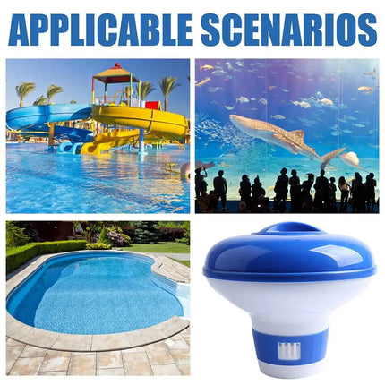 Pool Chlorine Dispenser Thermometer / Distributeur Chlore Piscine