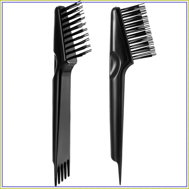 Hair Brush Cleaner Tool 2 Pack - 2-in-1 Dual Edge Removes Hair, Dust & Lint for Home & Salon