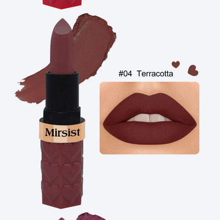 3PCS Matte Velvet Lipstick Set Waterproof Long Lasting Non Fade Moisturizing Lip Gloss Not Stick Cup