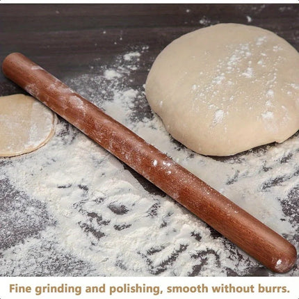 The French-style Rolling Pin Is A Wooden Rolling Pin Used for Baking. It Is Extra Long and Thickened.