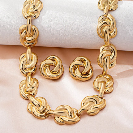 Elegant and Versatile Summer Luxury High-End Women's Metal Jewelry Set